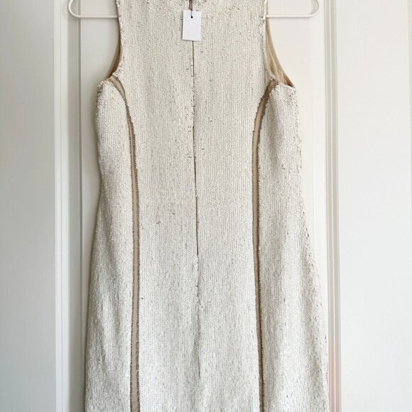 NWT Needle & Thread Geo Sundown Sequin Bead Embellished Mini Dress Size 4 - Picture 5 of 7